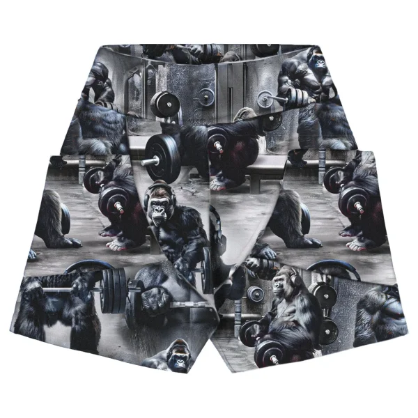 Print College Baggy Shorts