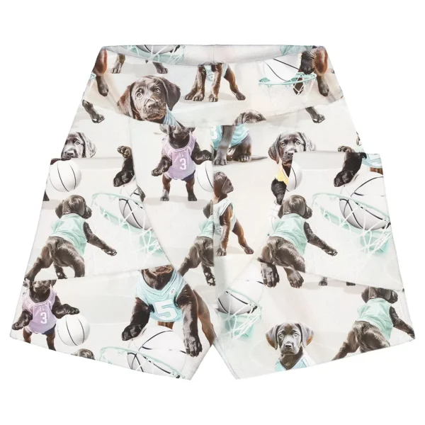Print College Baggy Shorts