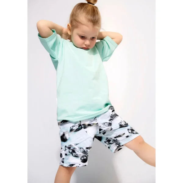 Print College Baggy Shorts